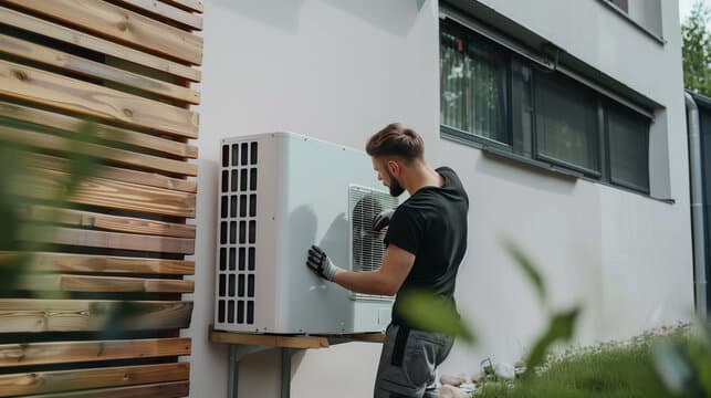 Installation PAC air/eau — Maison individuelle